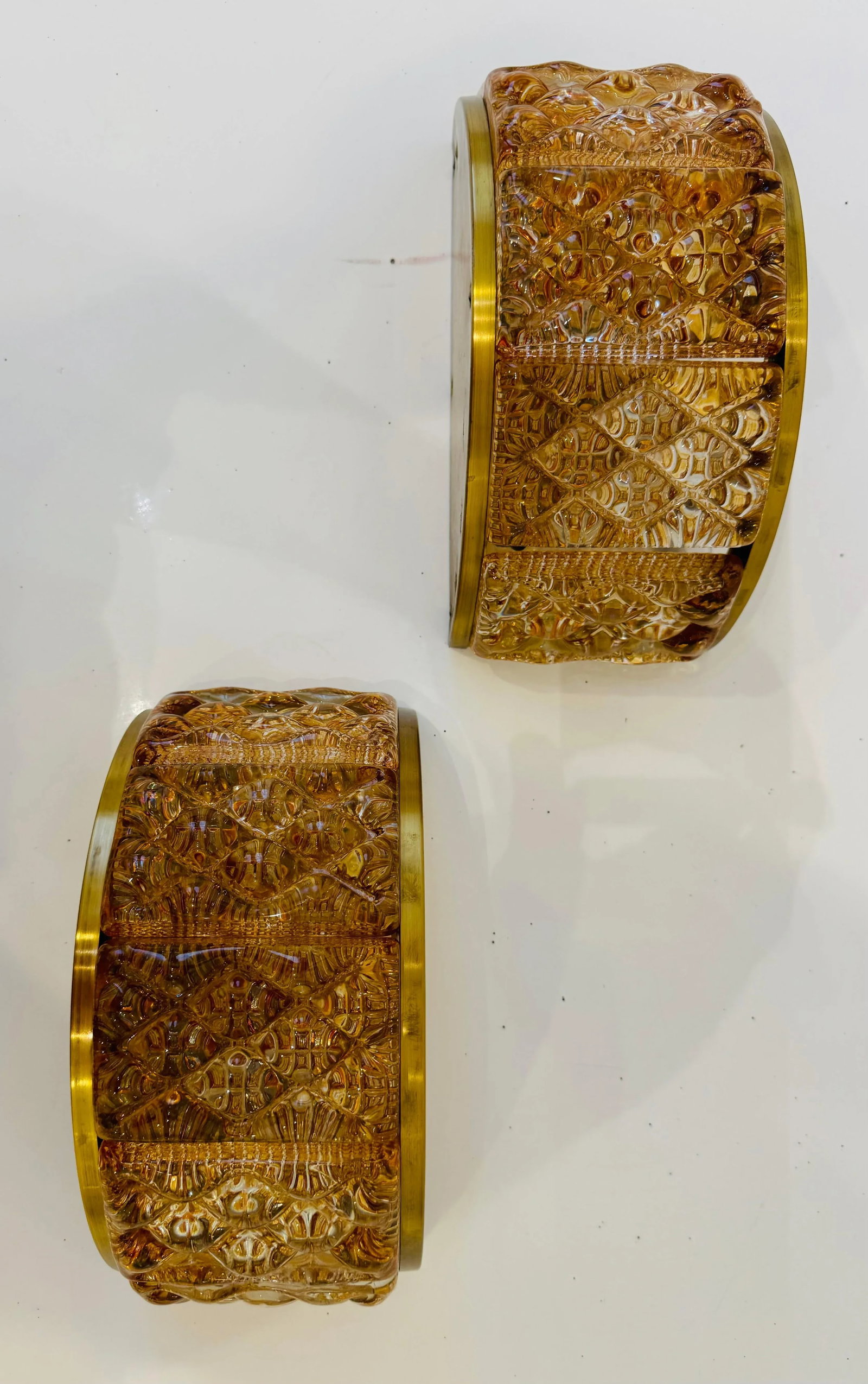 Pair of Swedish 1960s Crystal Mid Century Wall Lights - 6