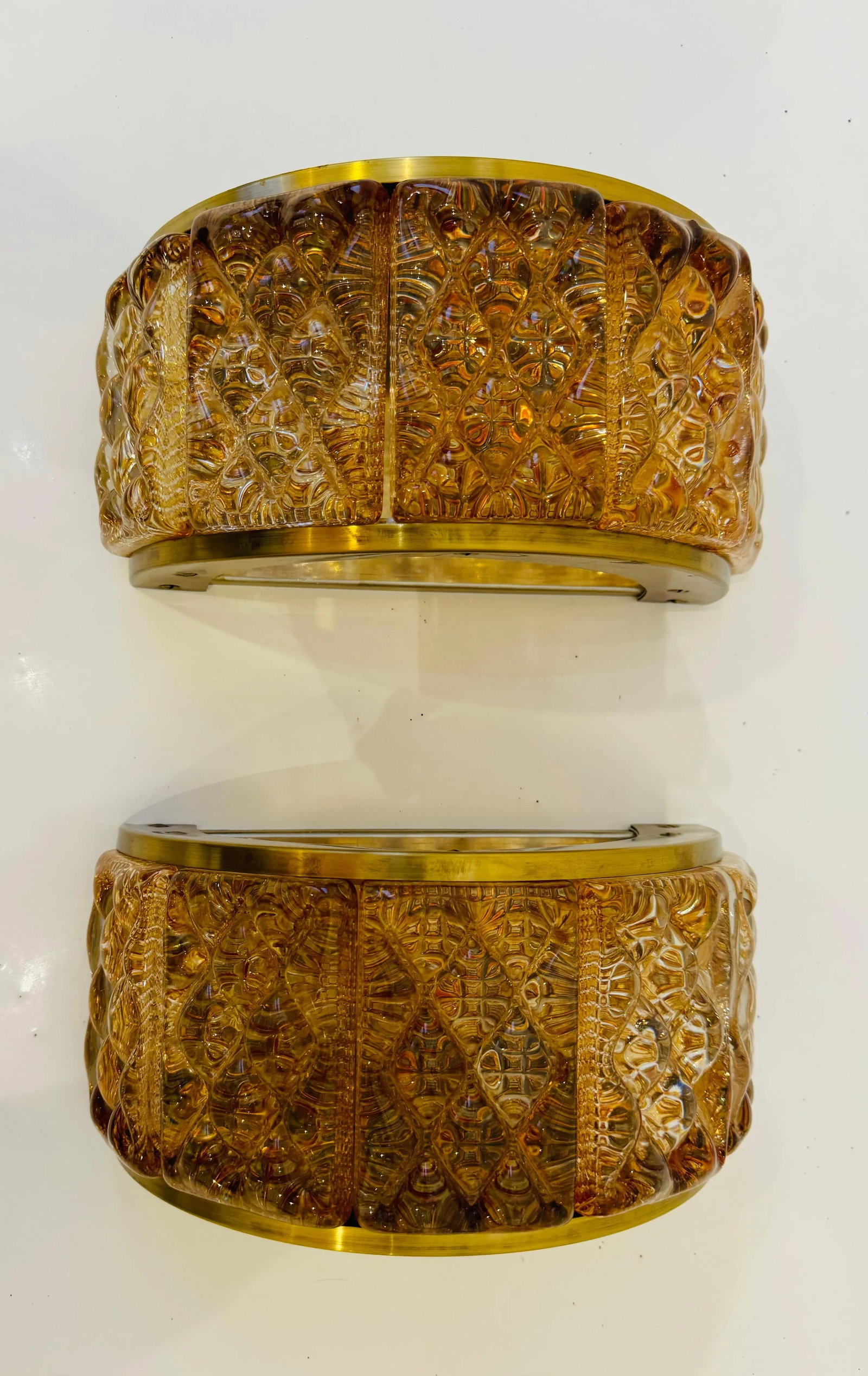 Pair of Swedish 1960s Crystal Mid Century Wall Lights - 7