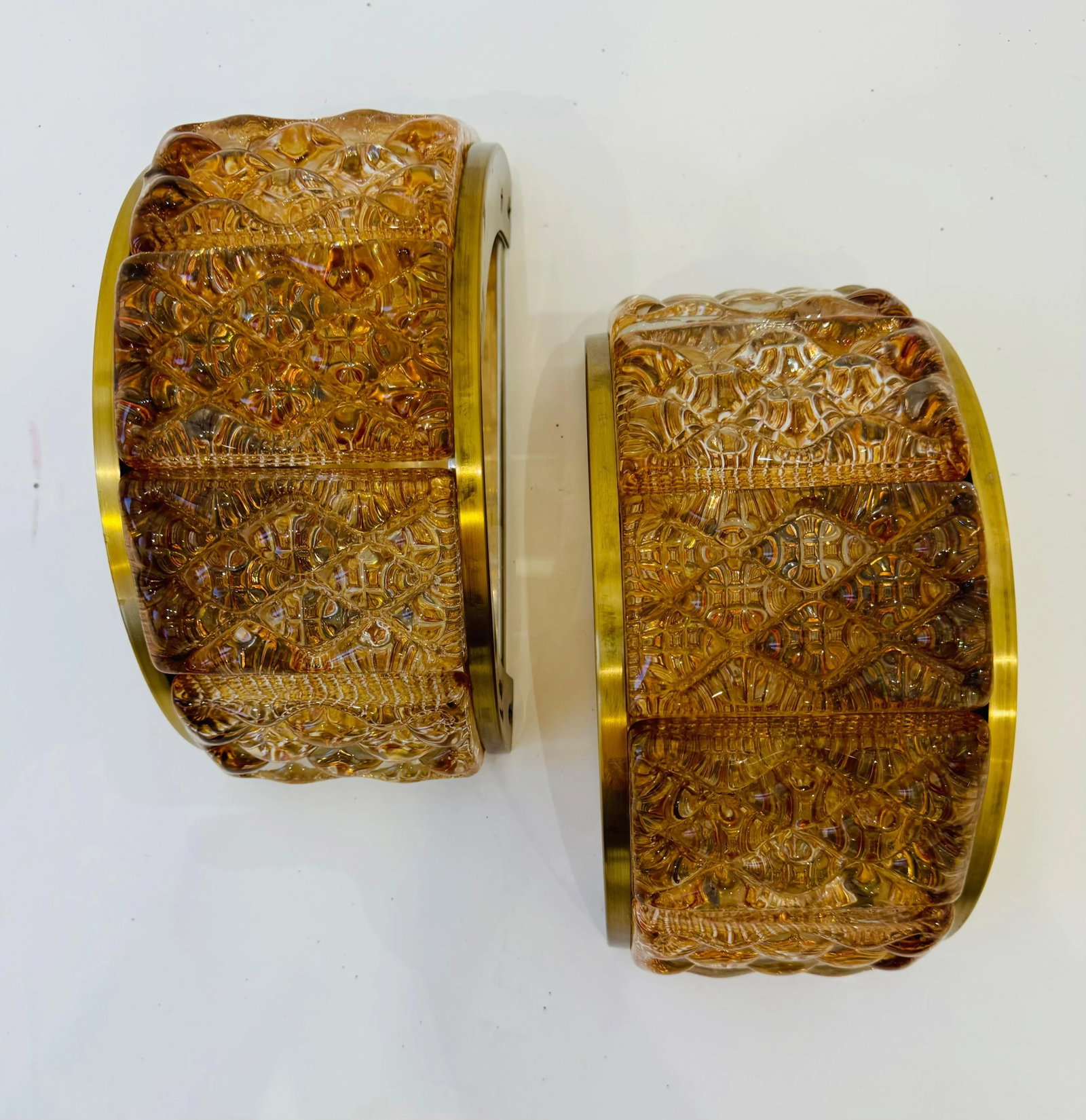 Pair of Swedish 1960s Crystal Mid Century Wall Lights - 9