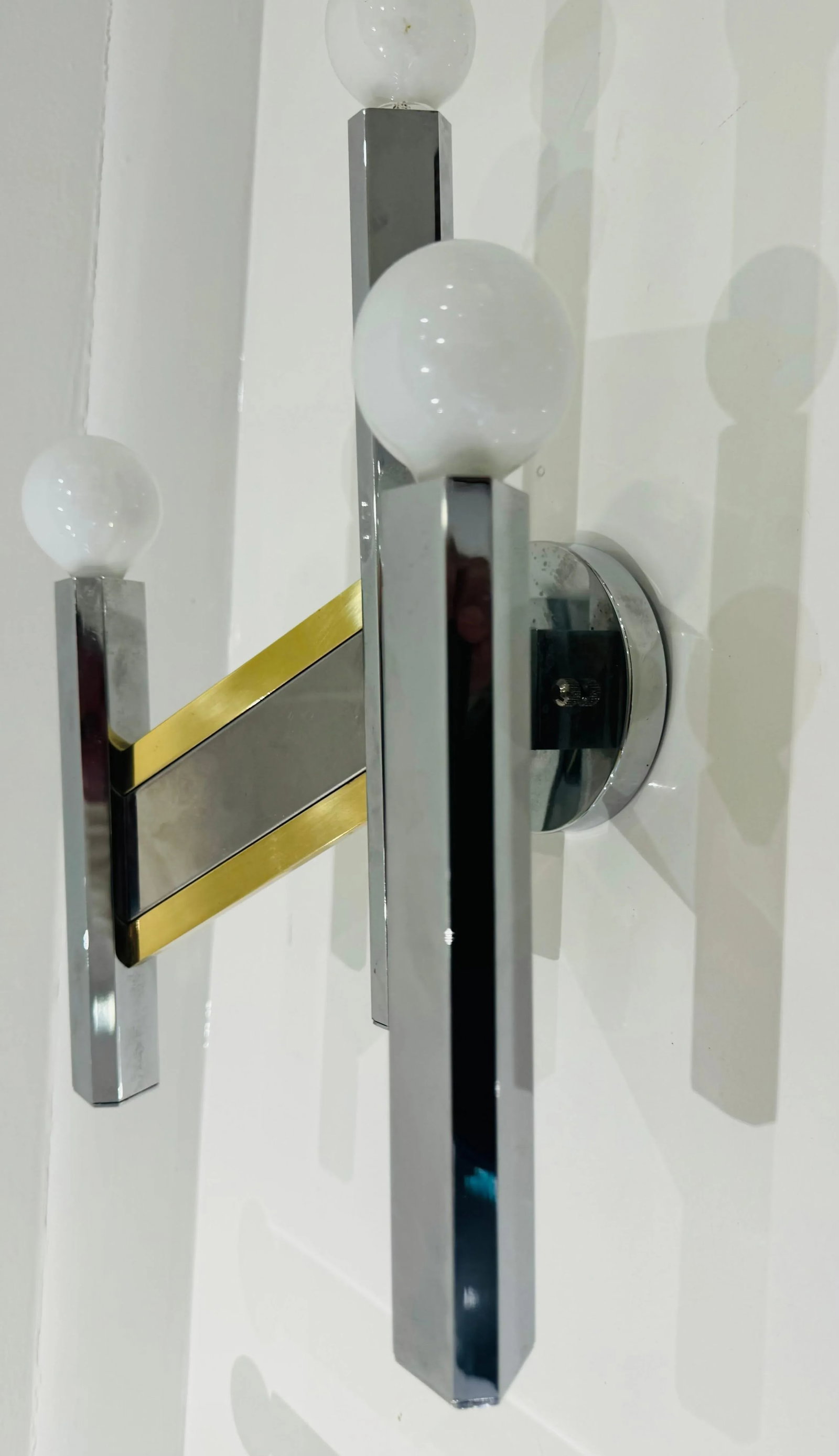 Set of Sciolari 1960 Space Age Italian Mid Century Wall Lamps - 10