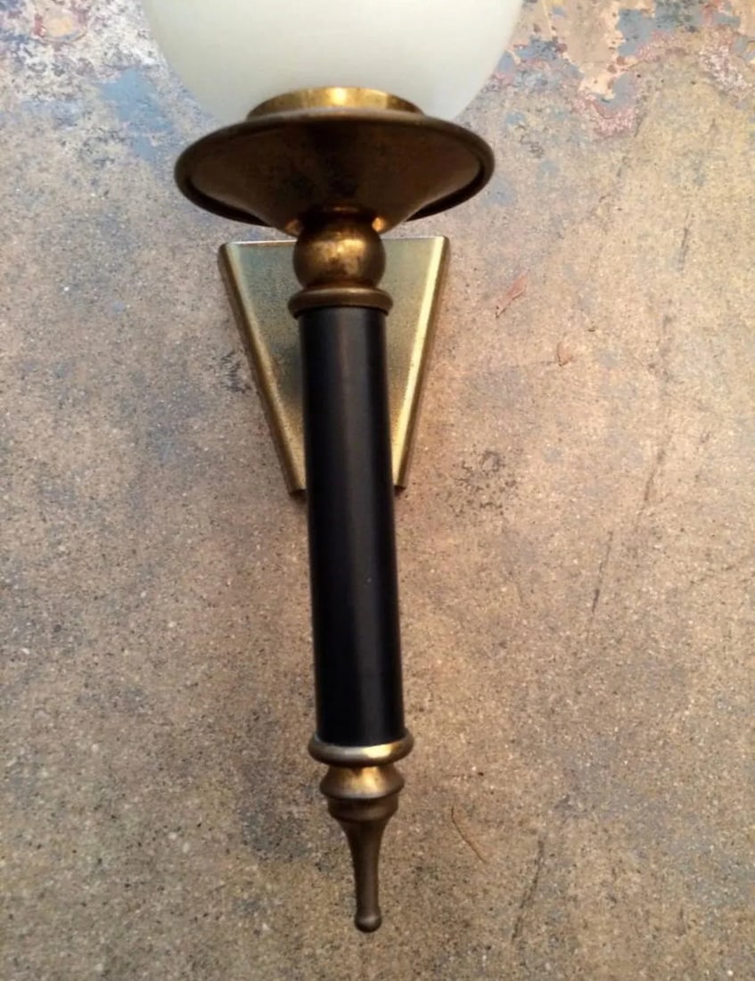 Pair of 1950a French Regency Sconces - 3