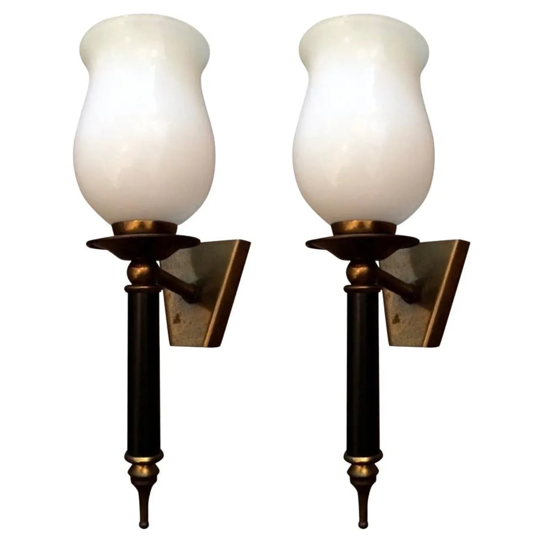 Pair of 1950a French Regency Sconces - 4
