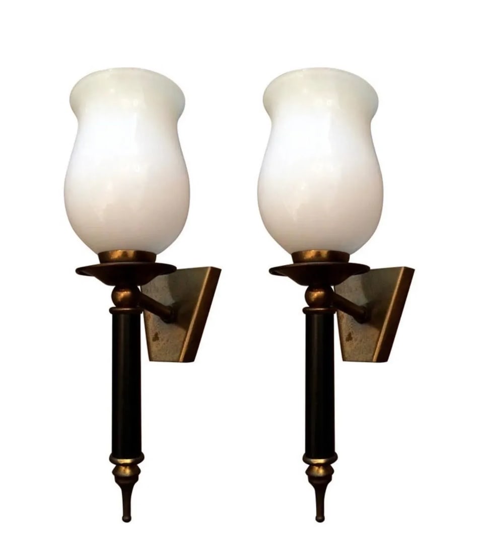 Pair of 1950a French Regency Sconces - 5