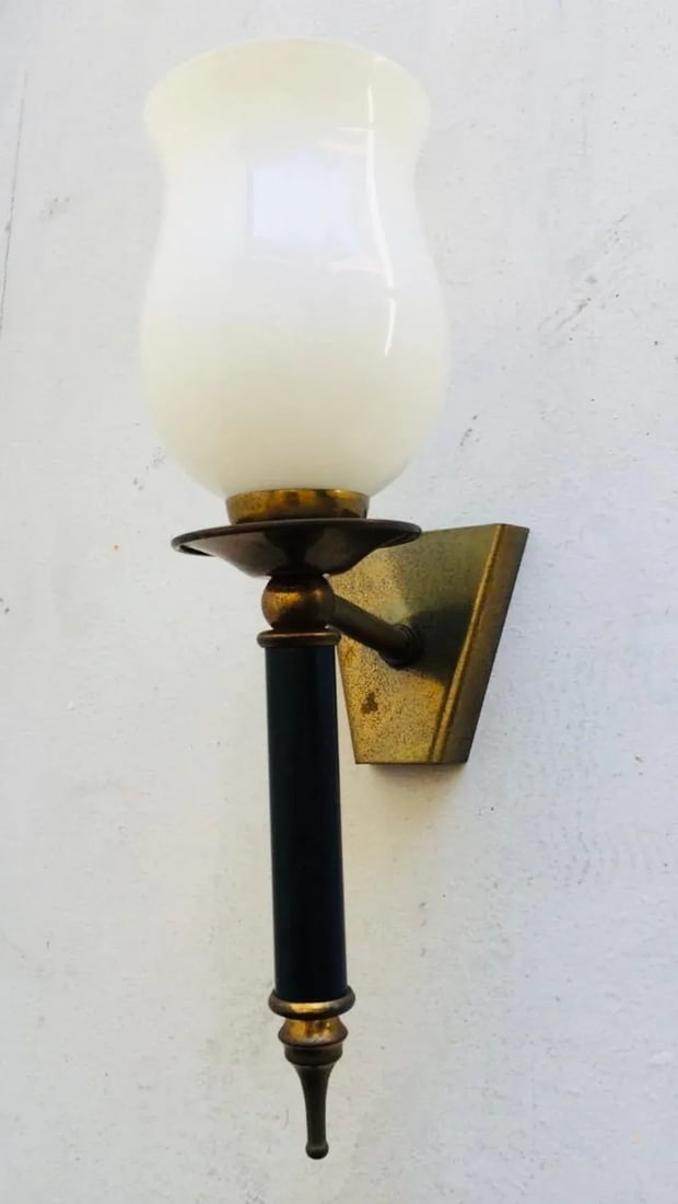 Pair of 1950a French Regency Sconces - 7