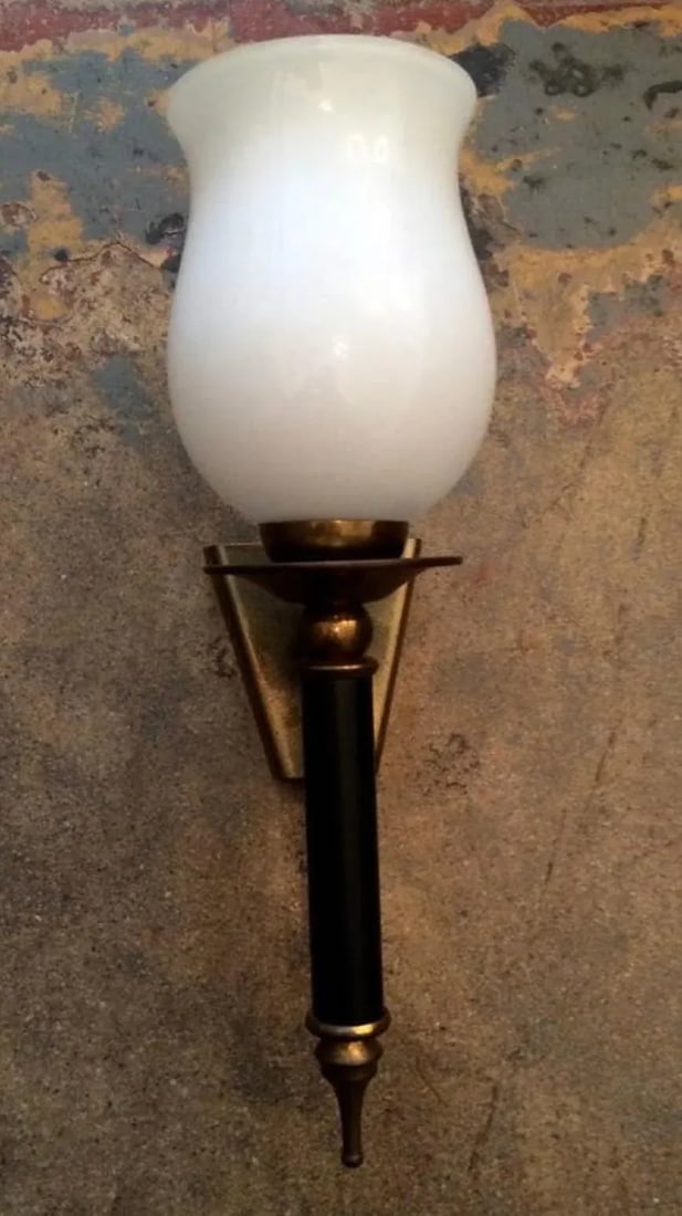 Pair of 1950a French Regency Sconces - 8