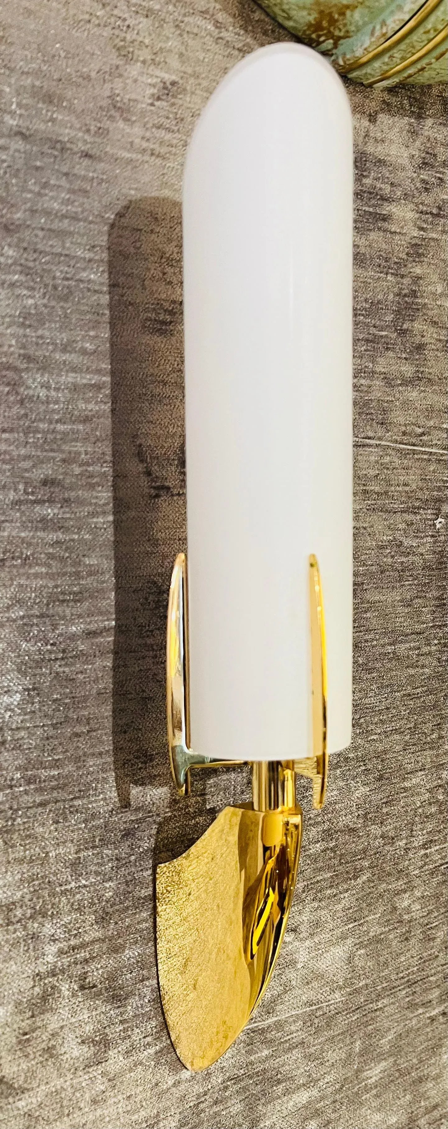 Pair of Austrian 1990s High Style Golden Wall Lamps - 5