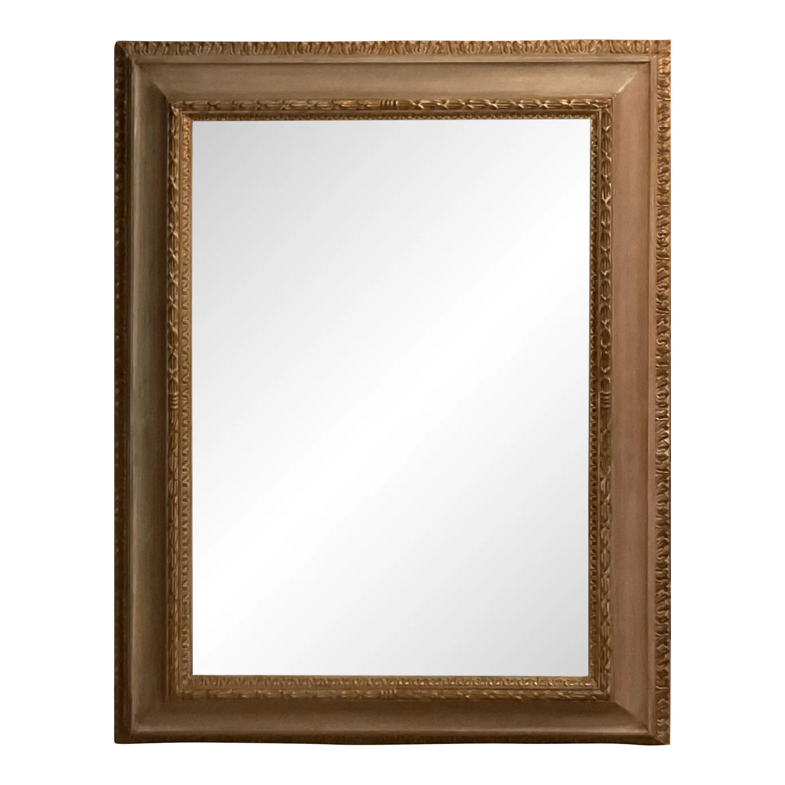 1950's Baroque Inspired Wood Mirror With Gold Accents: This beautiful Baroque inspired wood mirror was an accent and matching item to a "Beautiful mid century Buffet Sideboard" that we also have listed on the Charish site. Fond memories of it and the