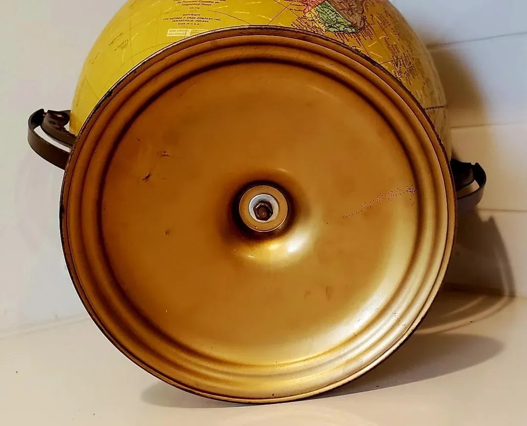 Vintage World Globe Made in Usa - 3