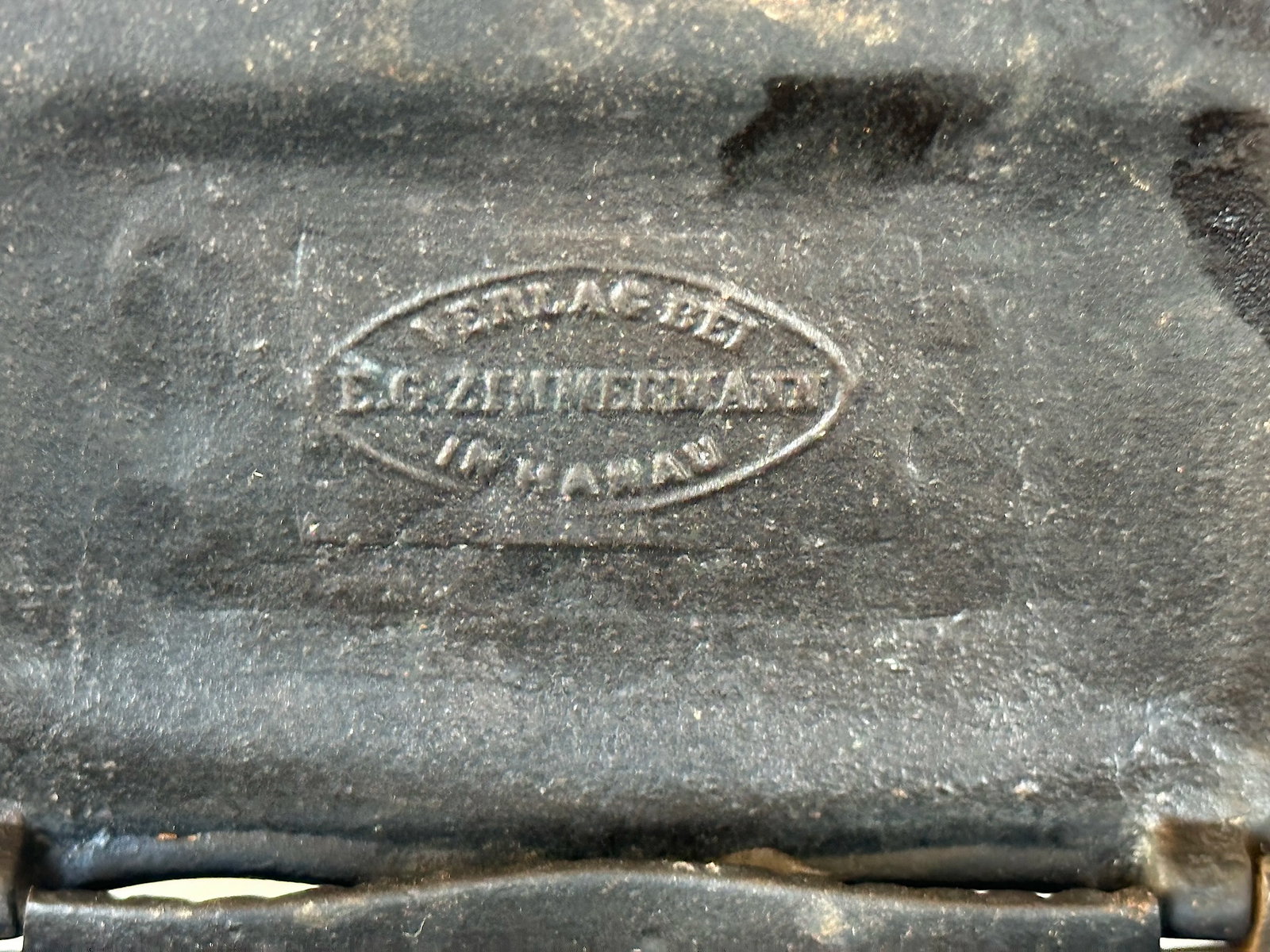 e.g. Zimmermann Germany Antique Cast Iron Decorative Box - 10