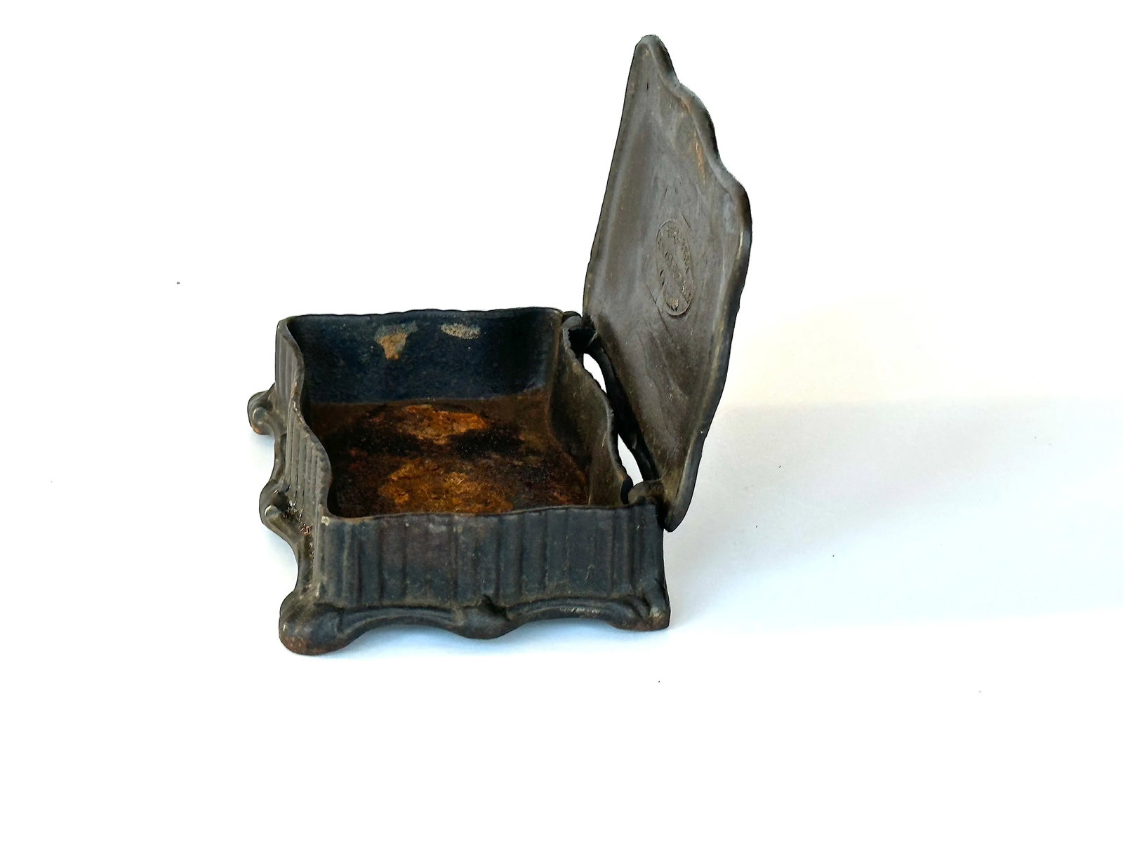 e.g. Zimmermann Germany Antique Cast Iron Decorative Box - 11