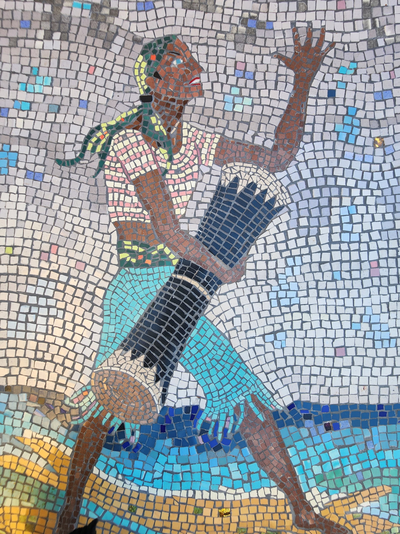 1960s Modernist Caribbean Mosaic Wall Art - Set of 2 - 5