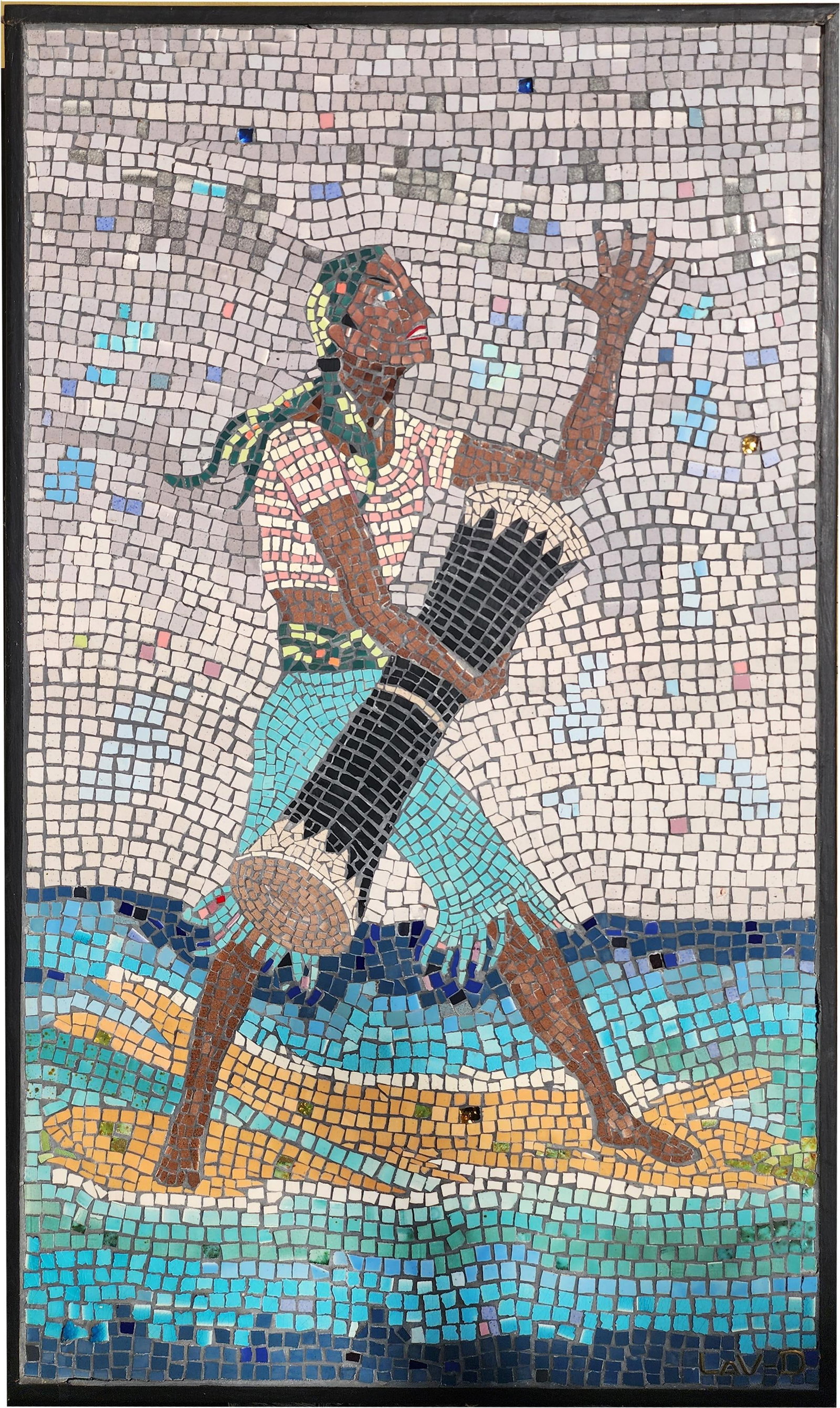 1960s Modernist Caribbean Mosaic Wall Art - Set of 2 - 7