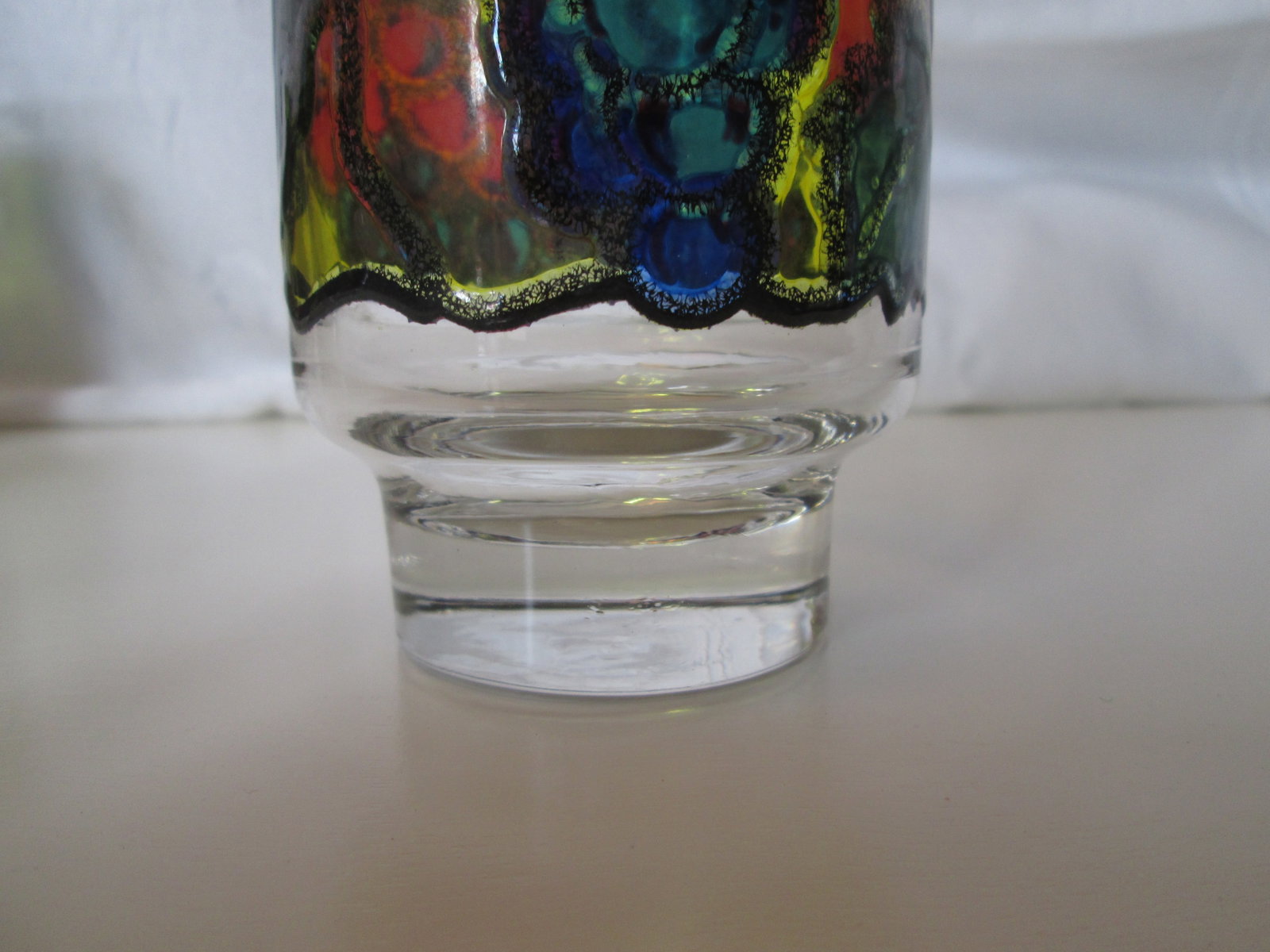 1970s Stained Glass Design Fruit Tumblers - Set of 7 - 4