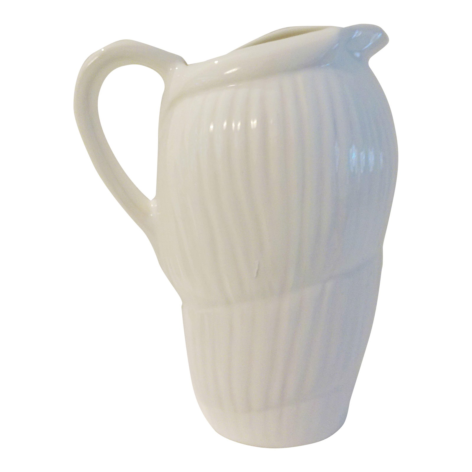 A. Santos Portuguese White Pottery Shell Pitcher (1 of 4)