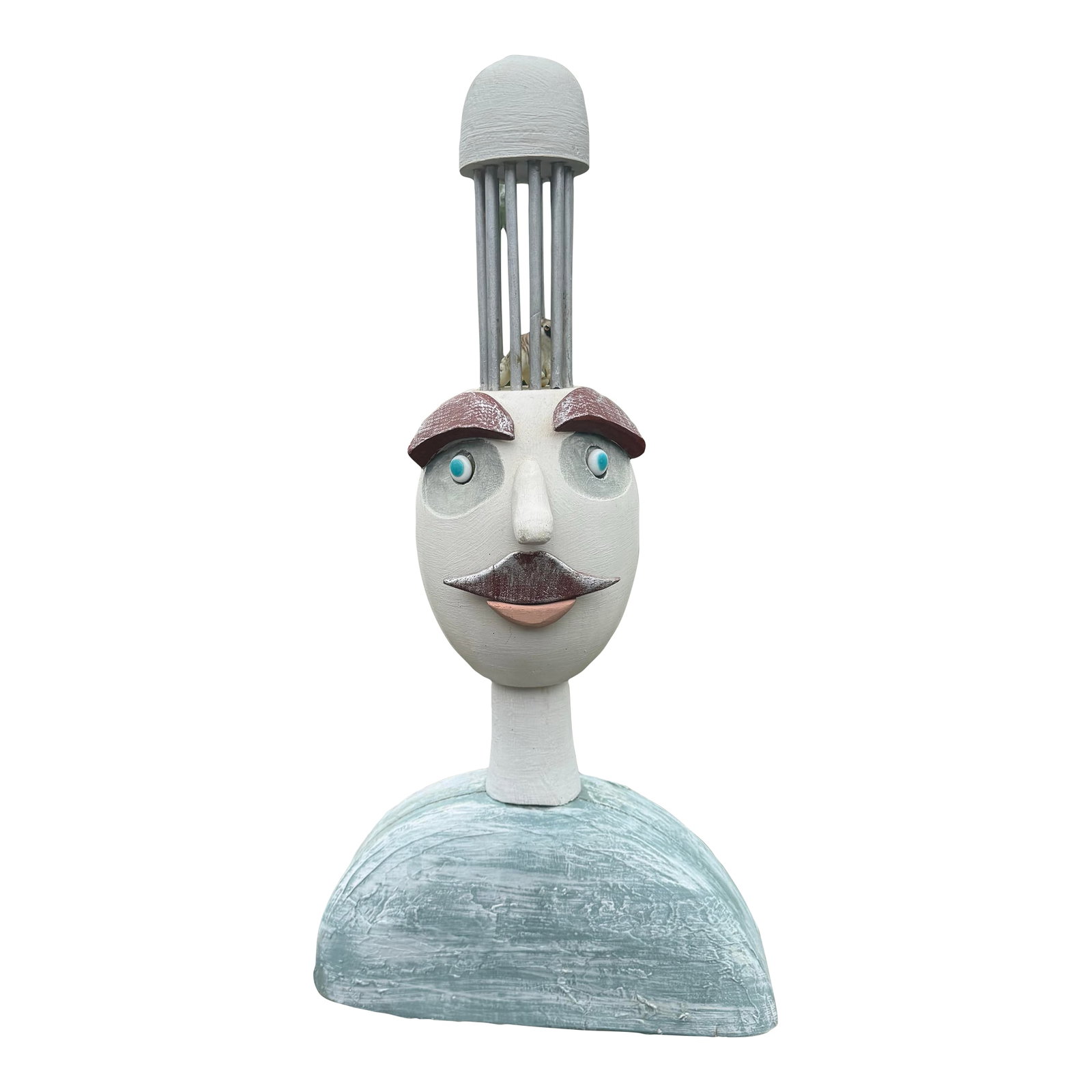 Folk Art Head Bust (1 of 5)