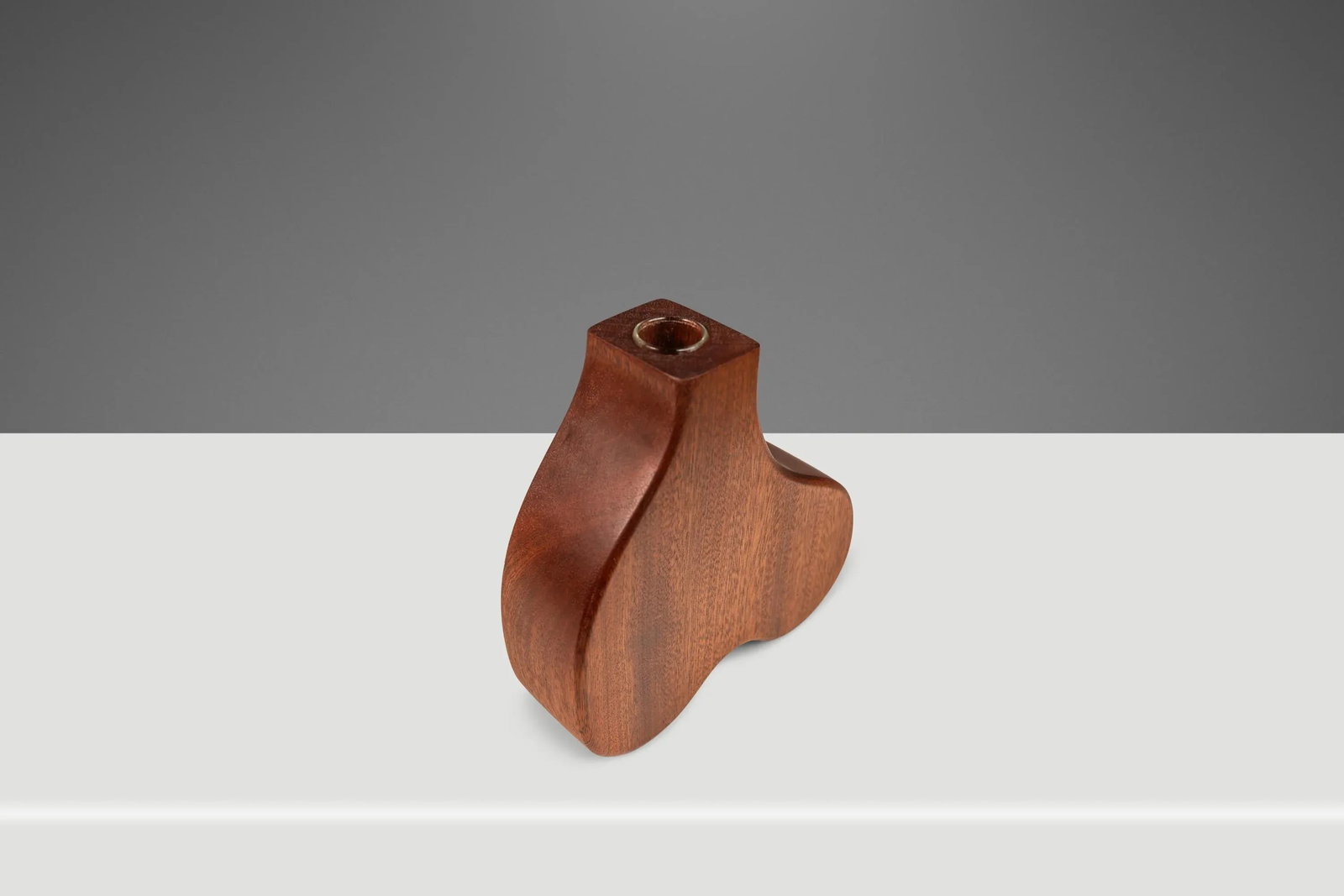 Set of 3 Organic Modern Bud-Propagation Vases Carved in Solid African Sapele by Mark Leblanc for Leb - 3