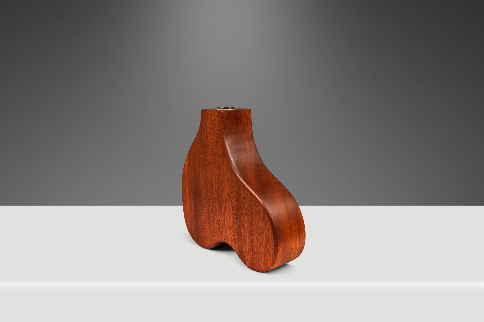Set of 3 Organic Modern Bud-Propagation Vases Carved in Solid African Sapele by Mark Leblanc for Leb - 6