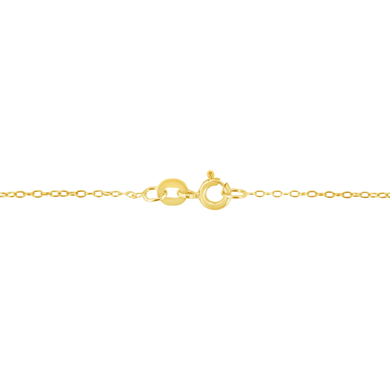 14K Yellow Gold .925 Sterling Silver 1/3 Cttw Round Cut Diamond Bezel 18" Pendant Necklace (J-K Colo - 3