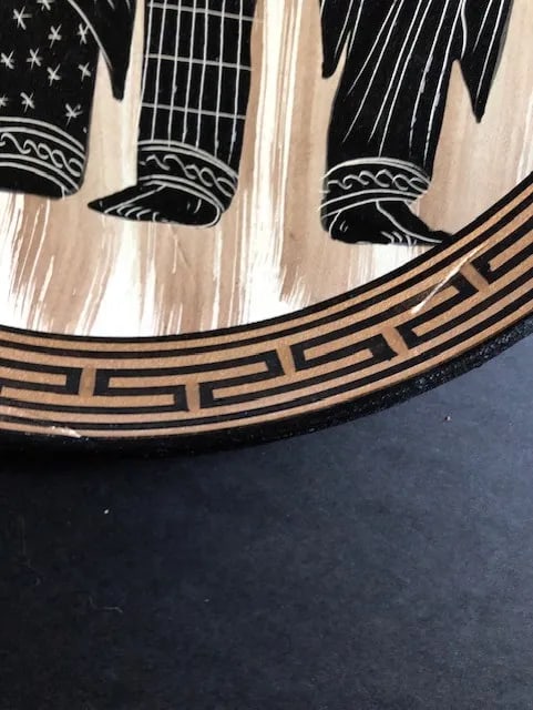 Vintage Mid-Century Greek Handpainted Decorative Plate - 5