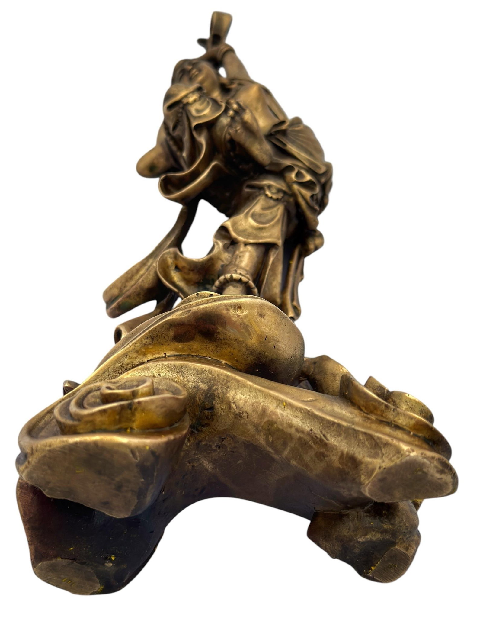 Bronze Dancer With Pipa 4 String Lute Tibet Nepal, Circa 1900 - 3