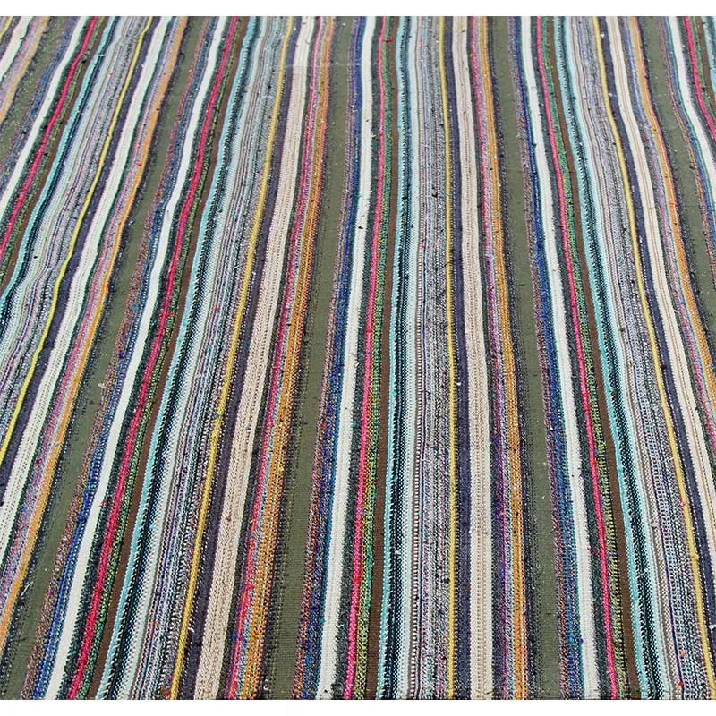 1980s Vintage Handwoven Scandinavian Style Kilim Area Rug - 8'6'' * 12'3'' - 3