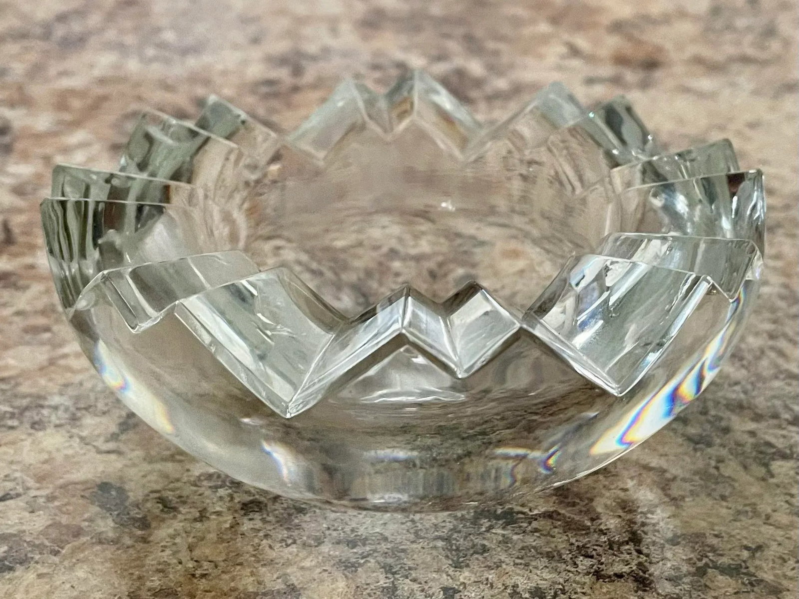 Modernist 1970's Rosenthal Crystal Glass Vide-Poche Bowl - 4