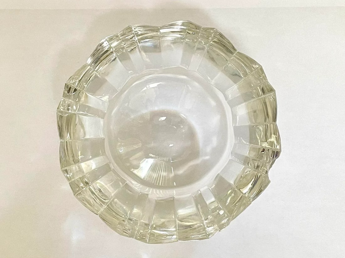Modernist 1970's Rosenthal Crystal Glass Vide-Poche Bowl - 6