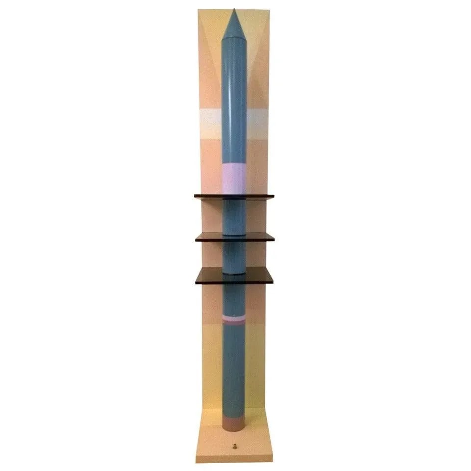 1980s Sculptural Rocket Shaped Floor Lamp - 11