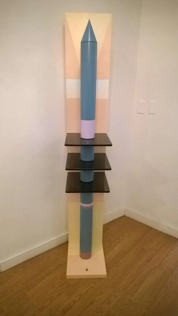1980s Sculptural Rocket Shaped Floor Lamp - 6