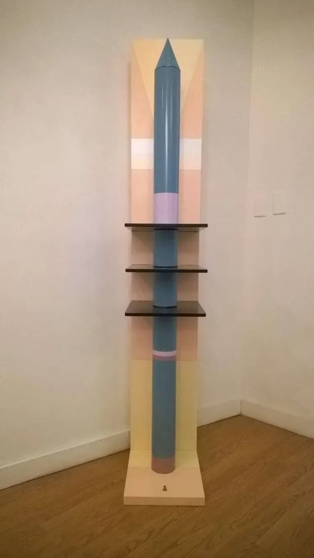 1980s Sculptural Rocket Shaped Floor Lamp - 7