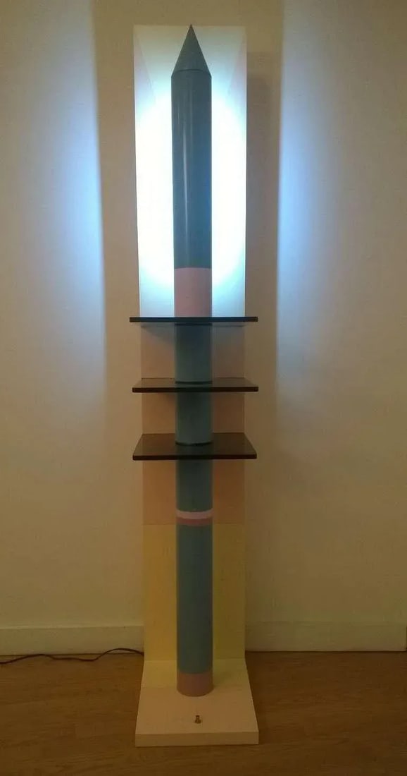 1980s Sculptural Rocket Shaped Floor Lamp - 8