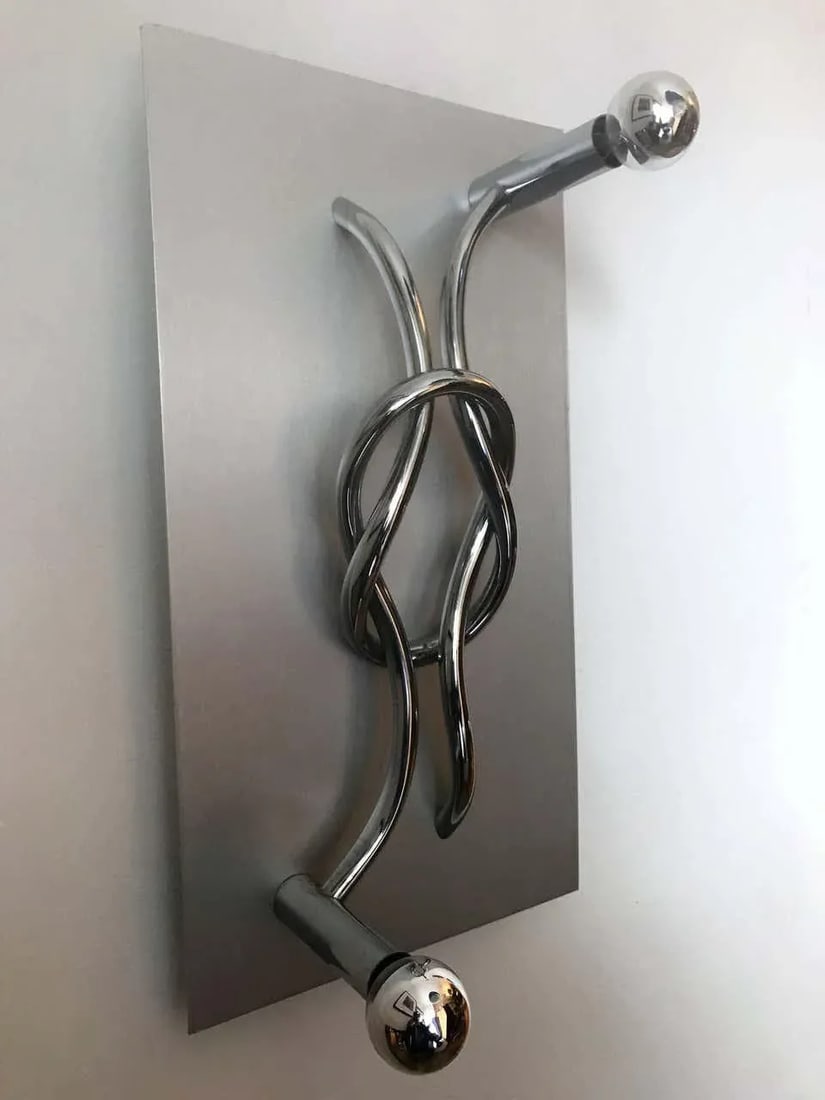 1970s Sculptural Missaglia for Giocomo Benevelli Italian Wall Lights - a Pair - 7