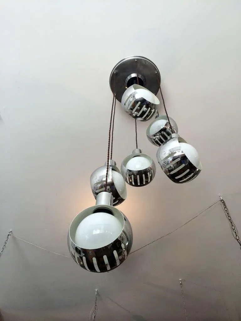 Italian 1960s Space Age Pendant - 4