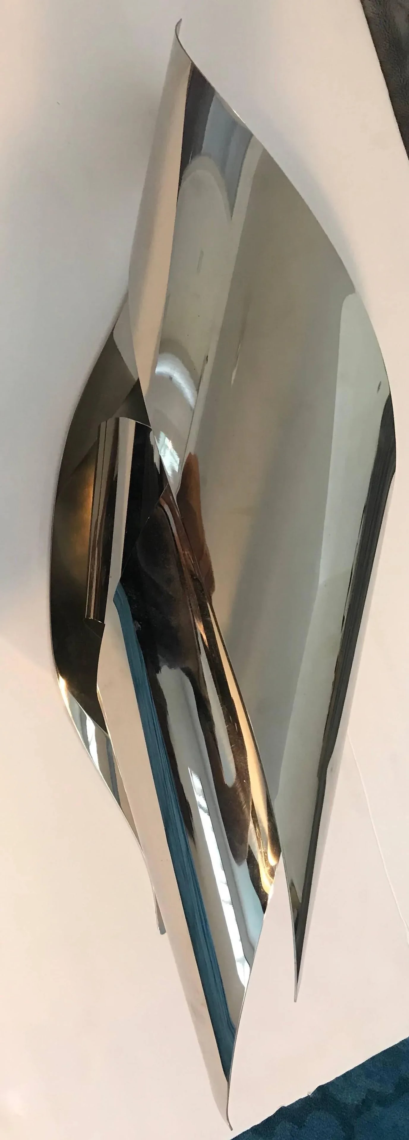Large 1970s Charles French Flame Wall Light - 2