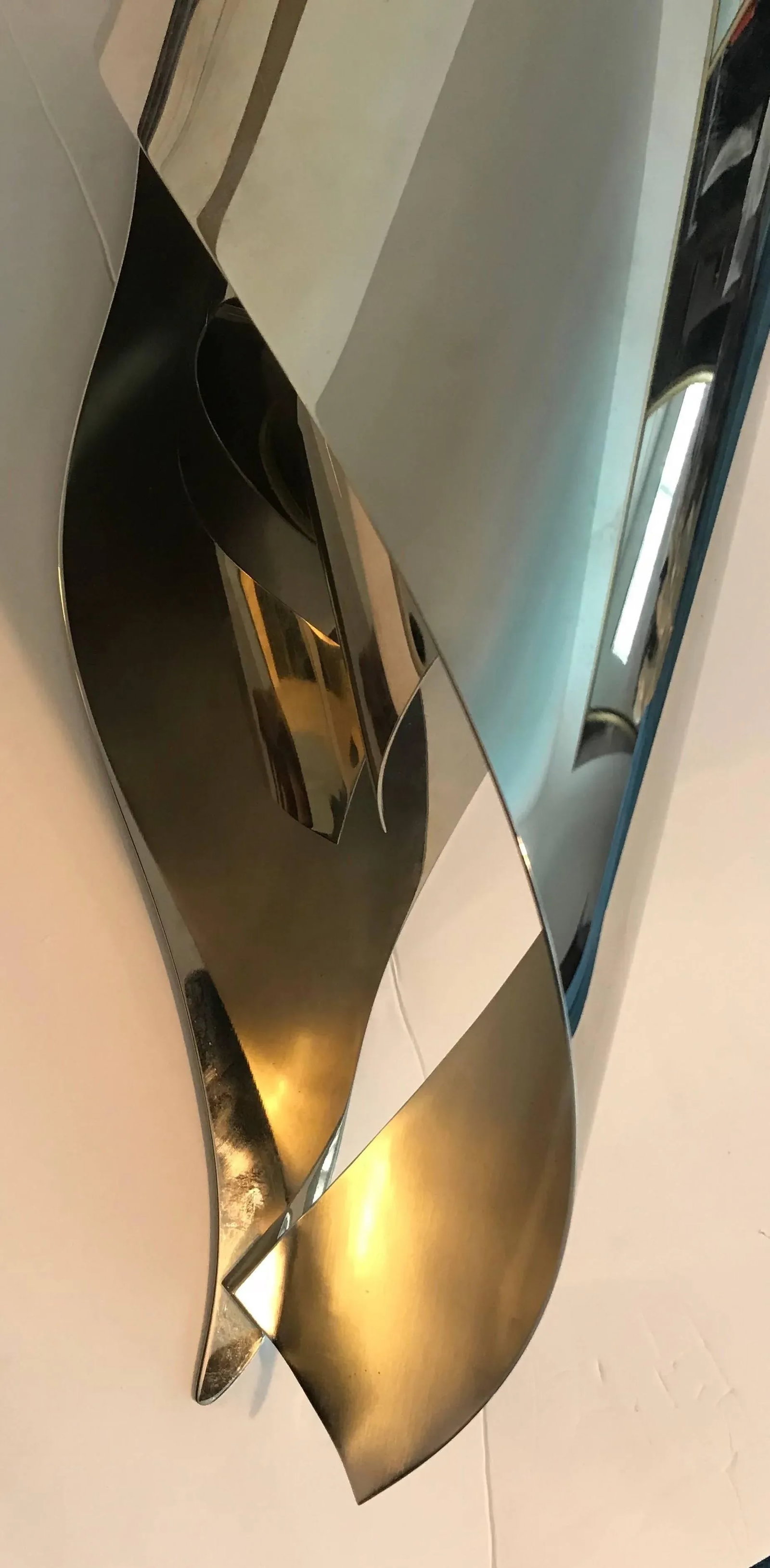 Large 1970s Charles French Flame Wall Light - 5