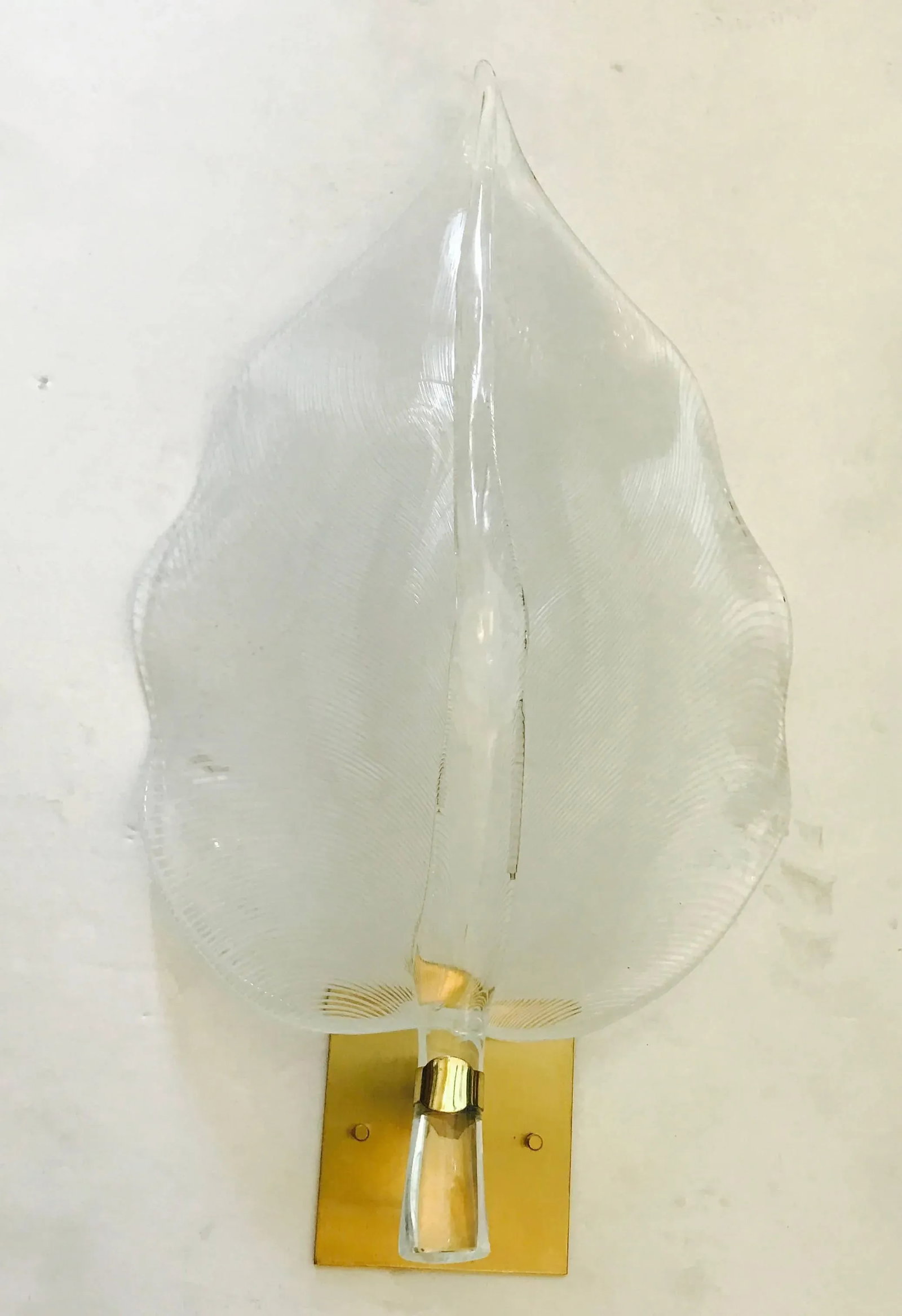 Pair of 1960s Large Murano Glass Sconces - 7