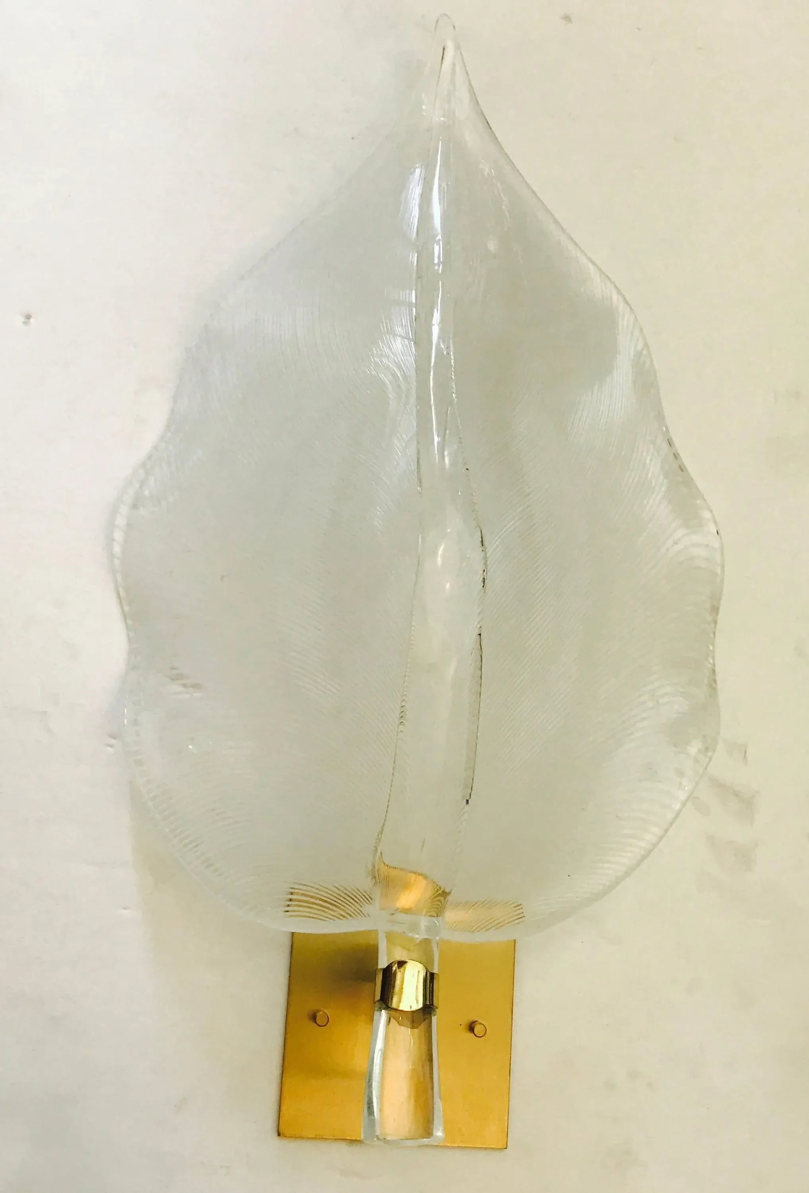 Pair of 1960s Large Murano Glass Sconces - 9