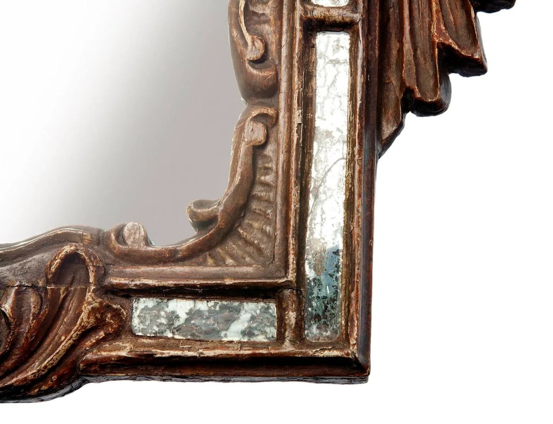 Pair of Early 1900s Italian Giltwood Antique Mirrors - 6