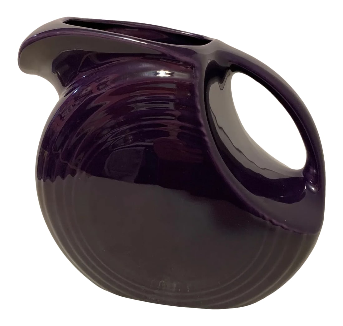1960s Art Deco Disc Purple Pitcher by Homer Laughlin (1 of 7)