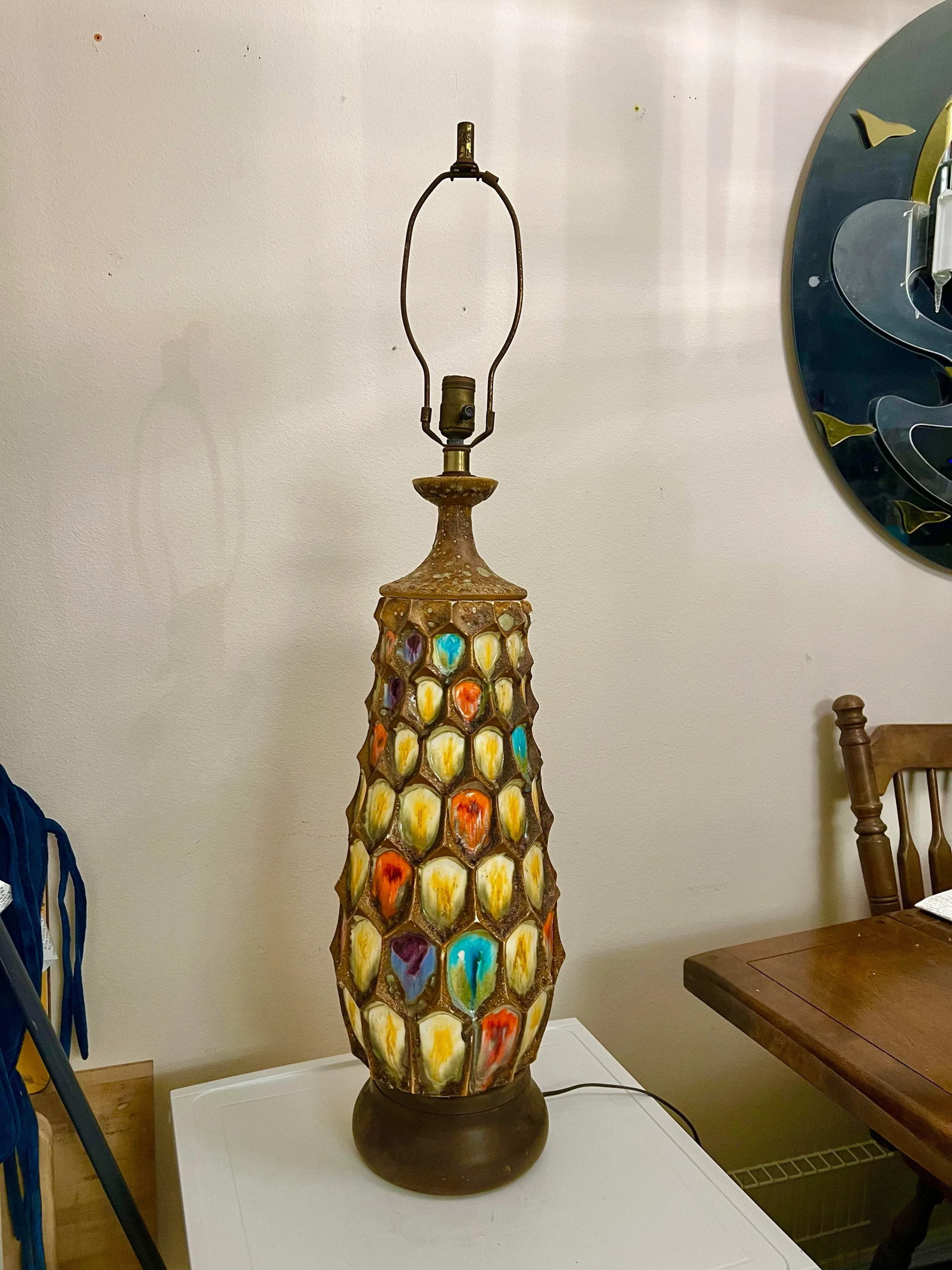 Mid 20th Century Large Mid Century West German Fat Lava Lamp - 5