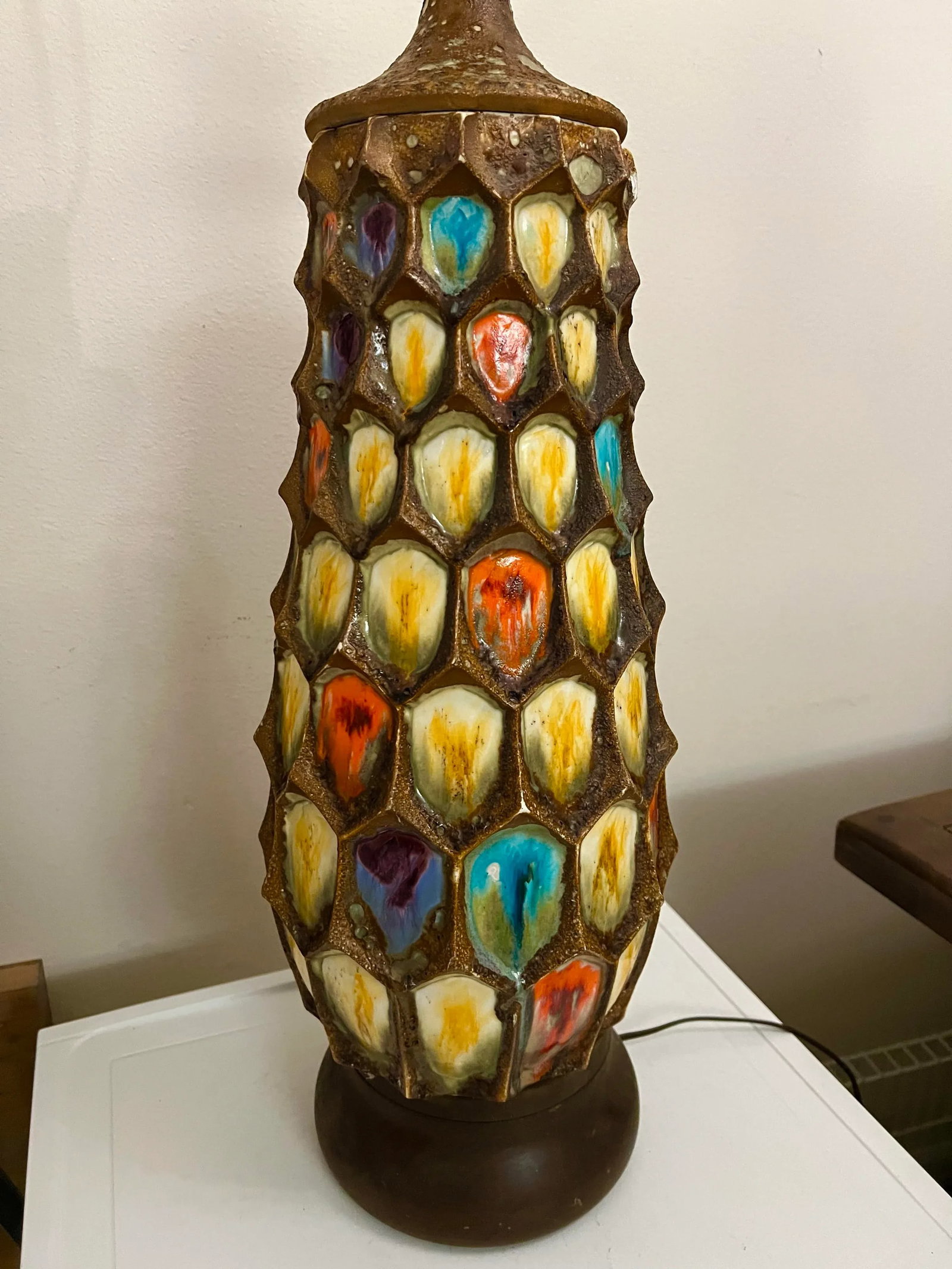 Mid 20th Century Large Mid Century West German Fat Lava Lamp - 6
