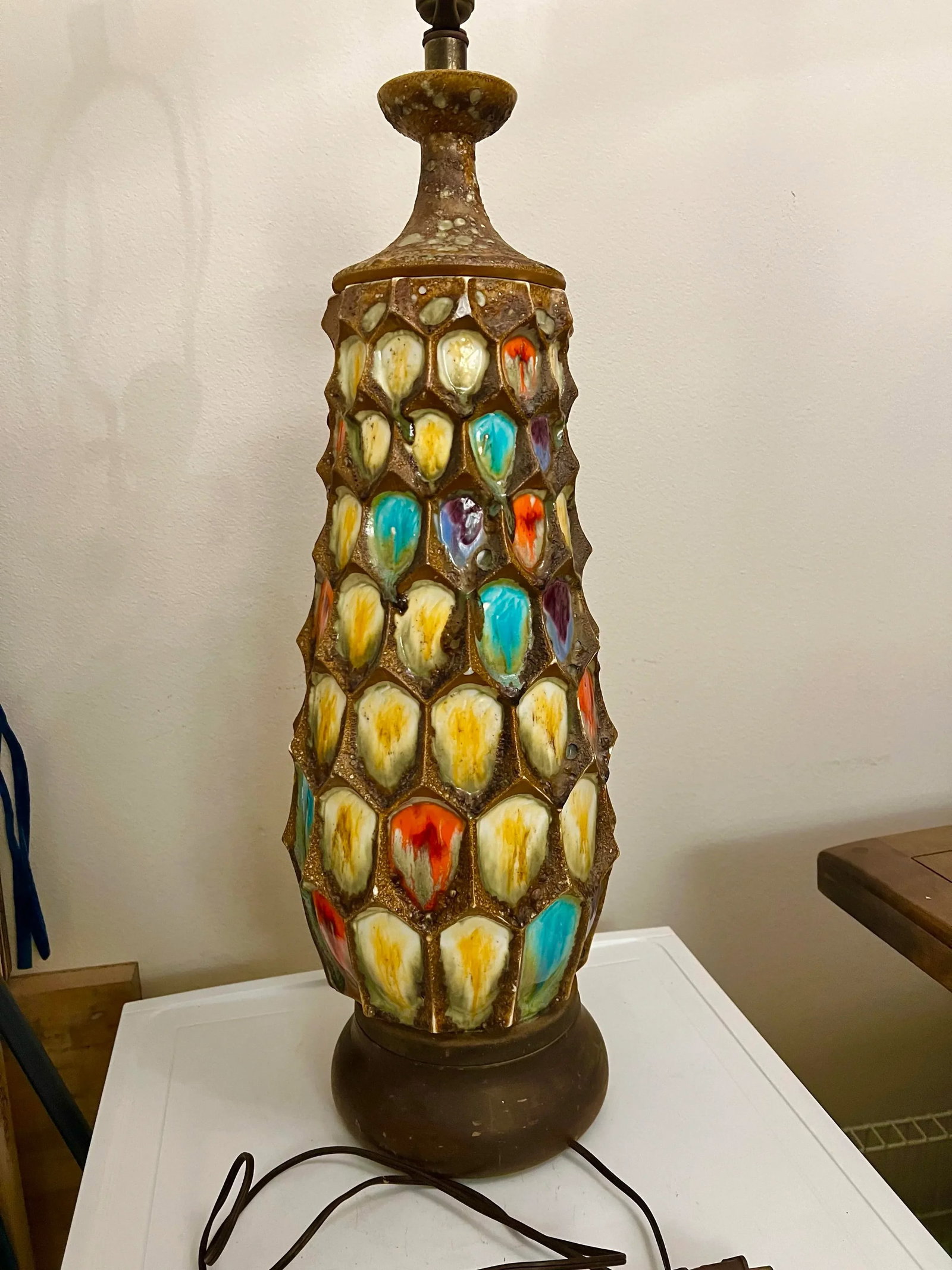 Mid 20th Century Large Mid Century West German Fat Lava Lamp - 7