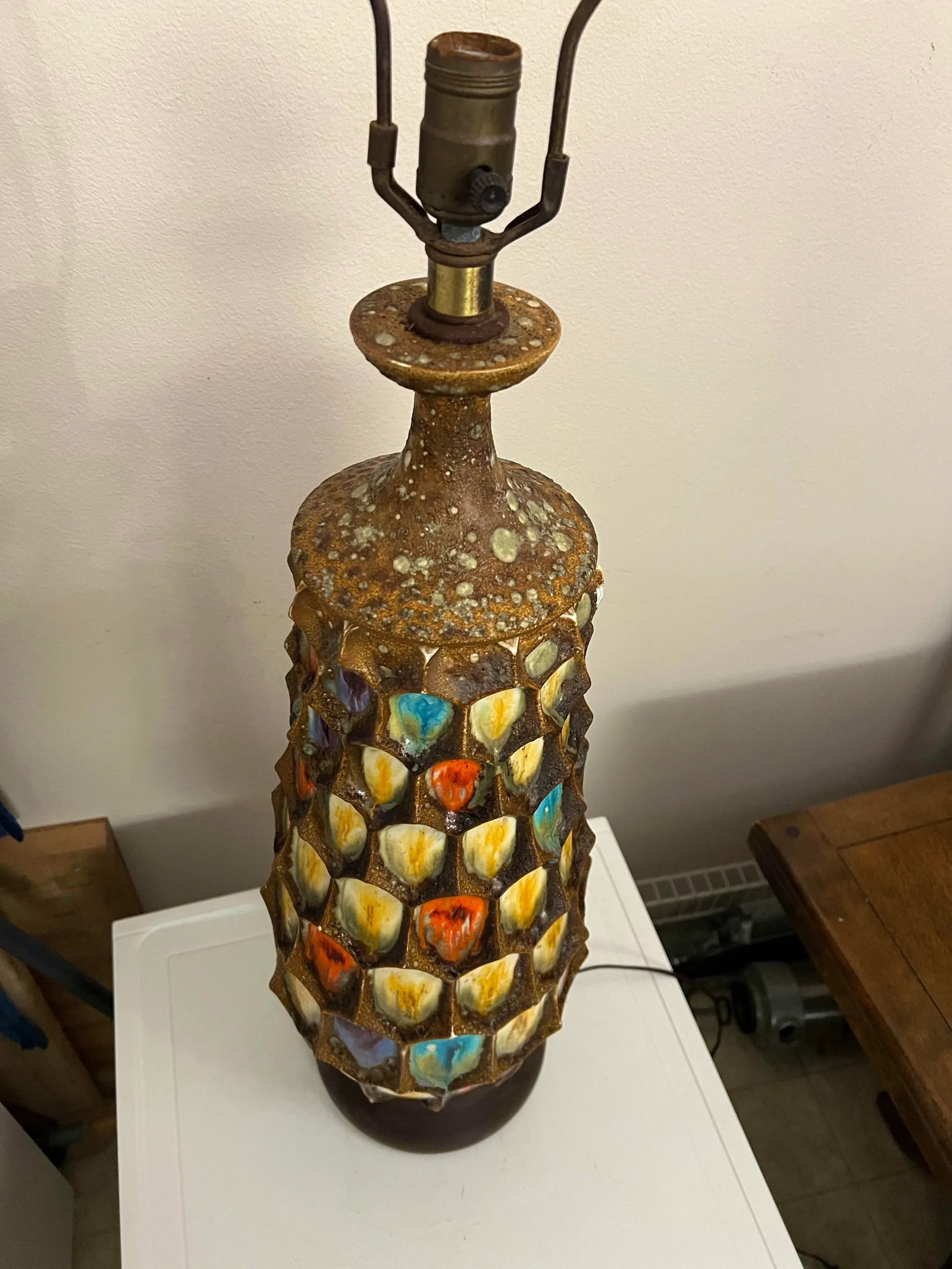 Mid 20th Century Large Mid Century West German Fat Lava Lamp - 8