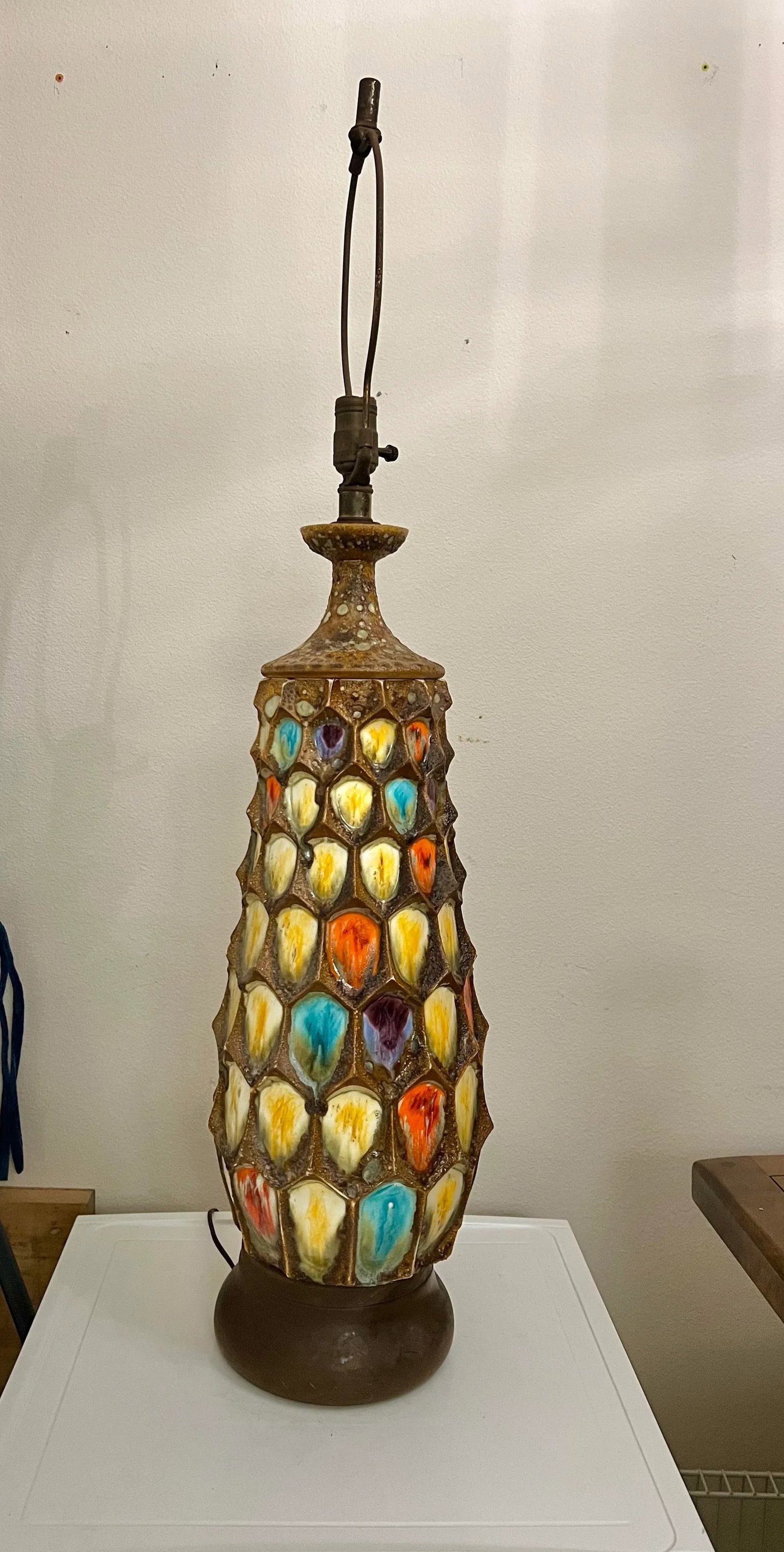 Mid 20th Century Large Mid Century West German Fat Lava Lamp - 9