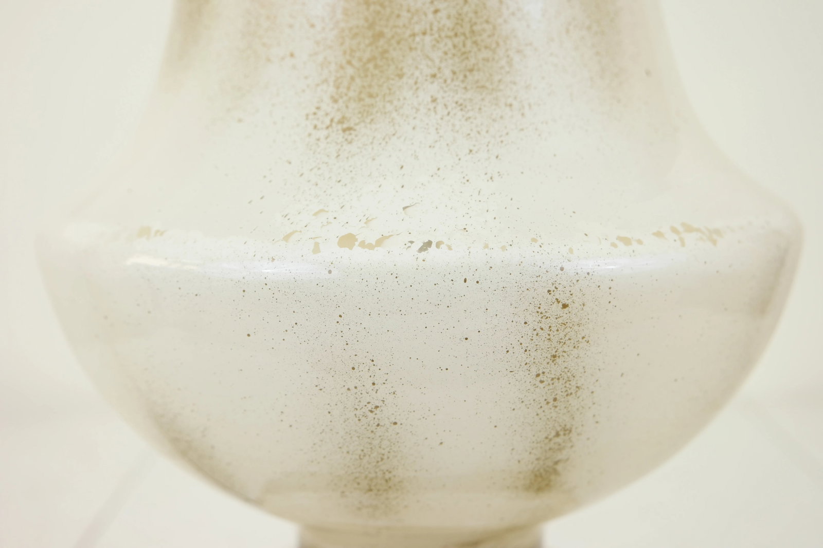 Vintage Glass & Bronze Table Lamp - 6