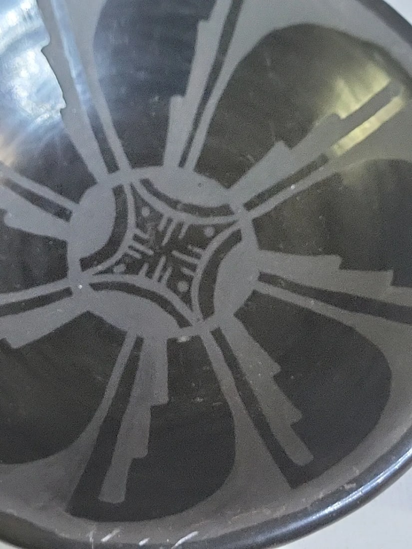 Vintage Celestina San Clara Pueblo Native American Bowl - 3