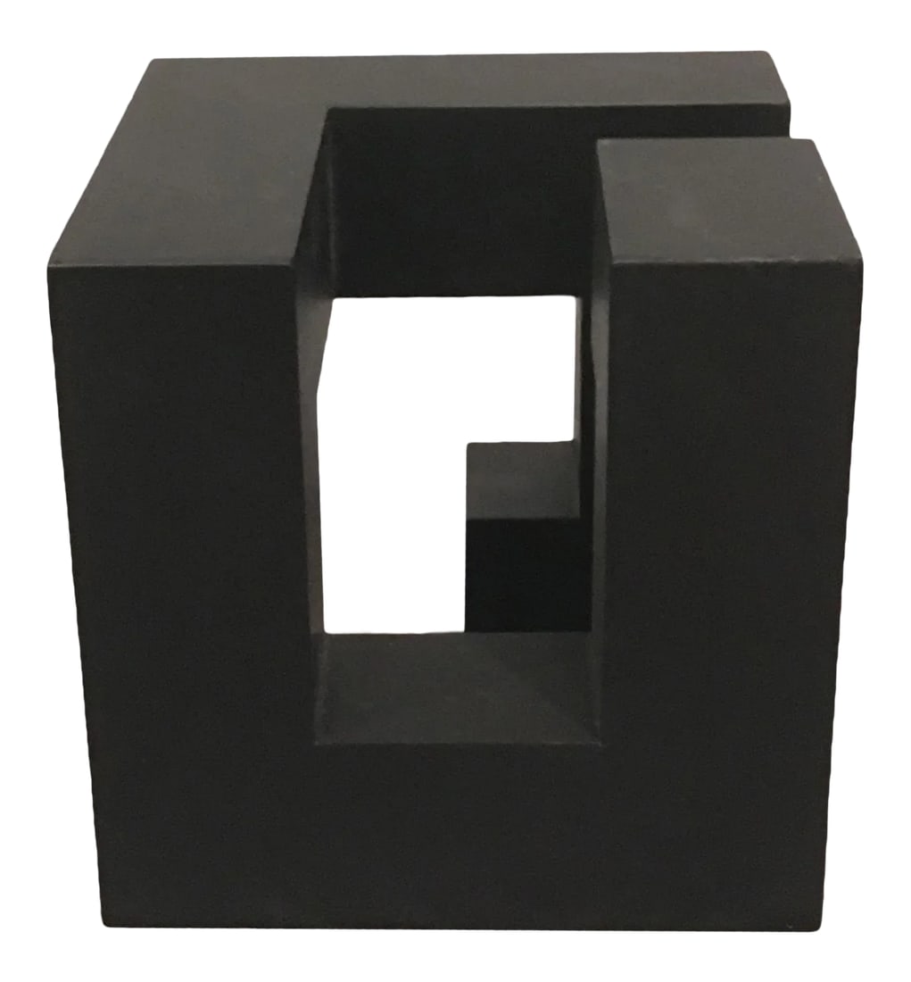 Black Sculpture by Spanish Artist Josecho Lopez-Llorens: Black Sculpture by Spanish Artist Josecho Lopez-Llorens. Condition: Imperfections: No Imperfections Condition Notes: Perfect condition! Origin: Spain Materials & Techniques: Acrylic Paint, Wood