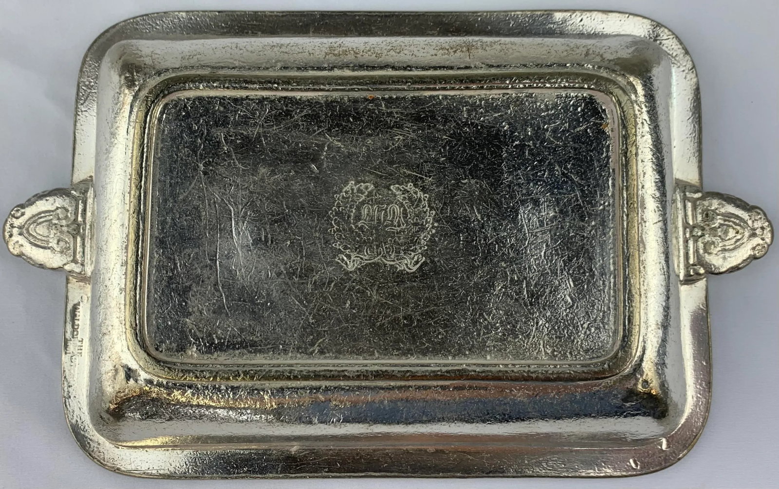 Vintage Waldorf Astoria Silver Small Tray - 10