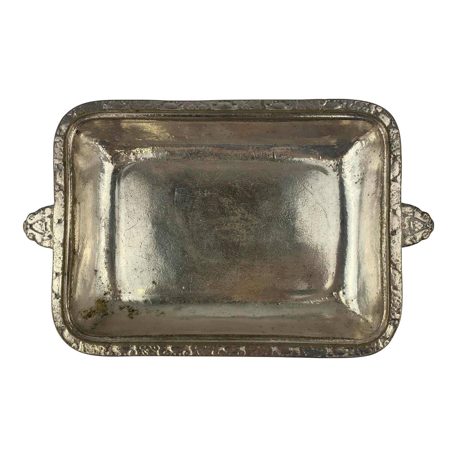 Vintage Waldorf Astoria Silver Small Tray: Vintage Waldorf Astoria Small hammered Silverplate tray. From the collection of the estate of Bob and Dolores hope. Condition: Alterations: Original Condition Unaltered Imperfections: Some