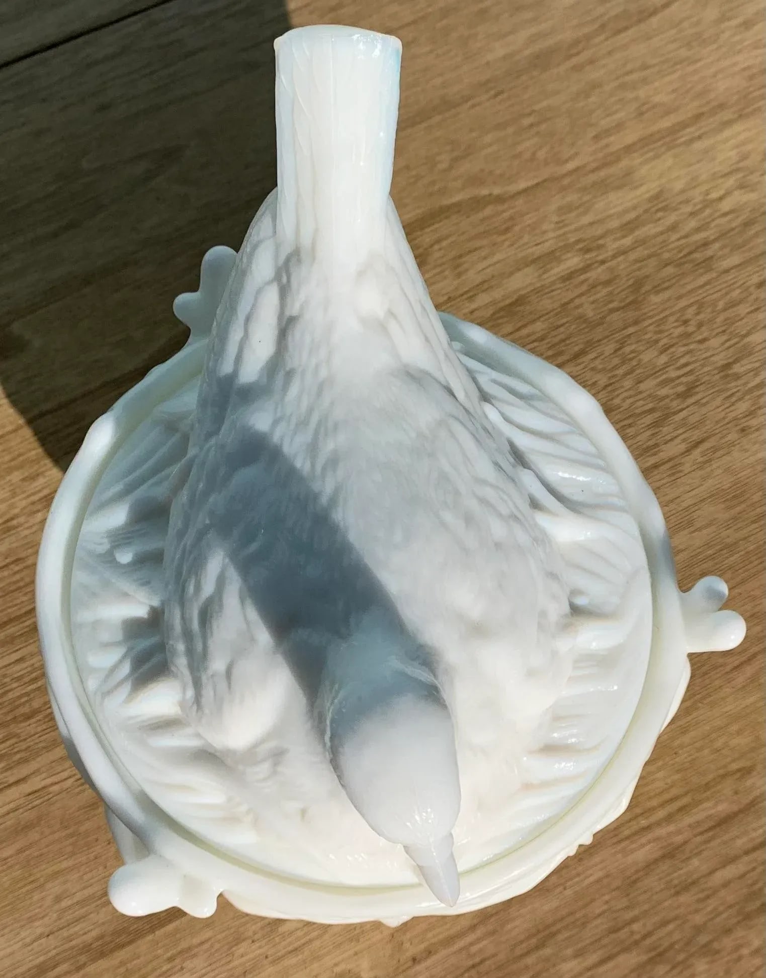 1970s Ceramic Bird on Nest Vessel - 5